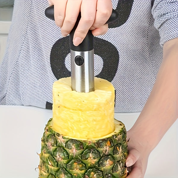 1pc Stainless Steel Pineapple Corer And Slicer, Ergonomic Comfort, Convenient for Peeling And Slicing Pineapple