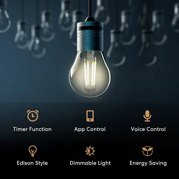 Smart Wi-Fi LED Bulb with Dimmable Light Alexa Google Home SmartThings