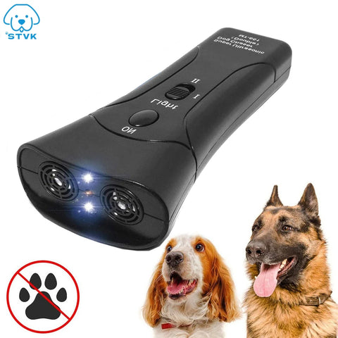 3 in 1 Ultrasonic Anti Barking Training Dog Repeller