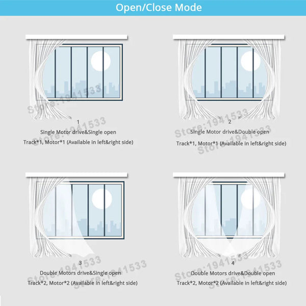 Smart Home Wifi Super Silent Electric Curtains Zigbee A1