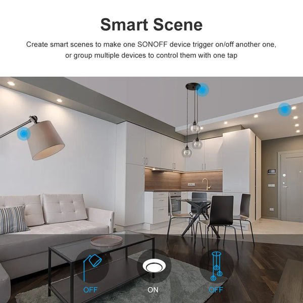 Smart Home Sonoff T2 US Smart Wifi Wall Light Switch