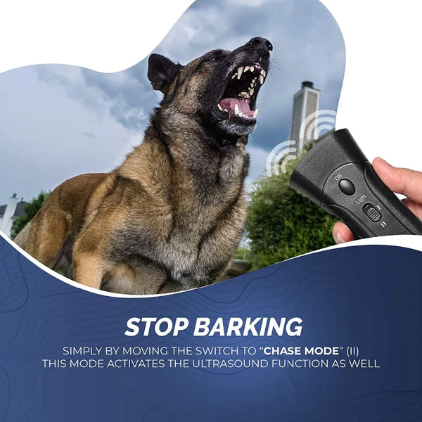 3 in 1 Ultrasonic Anti Barking Training Dog Repeller