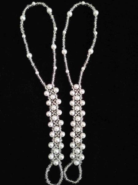 Womens 1 Pc Imitation Pearl Toe Ankle Bracelet