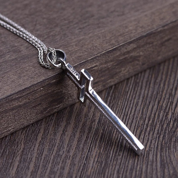 Mens and Womens 925 Sterling Silver Simple Cross Pendant