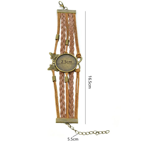 Mens/Womens Handcrafted Catholic Saints Cabochon Bracelet