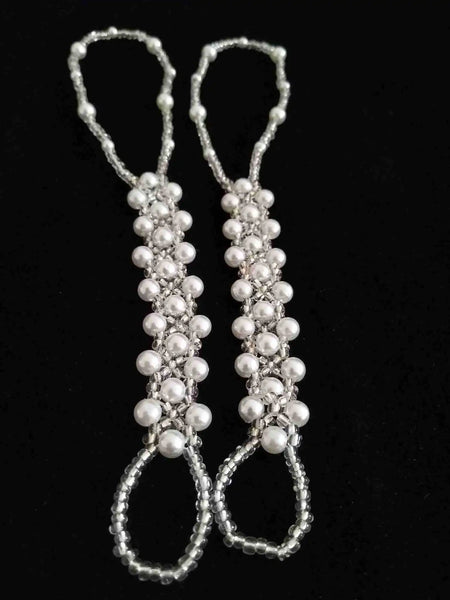 Womens 1 Pc Imitation Pearl Toe Ankle Bracelet