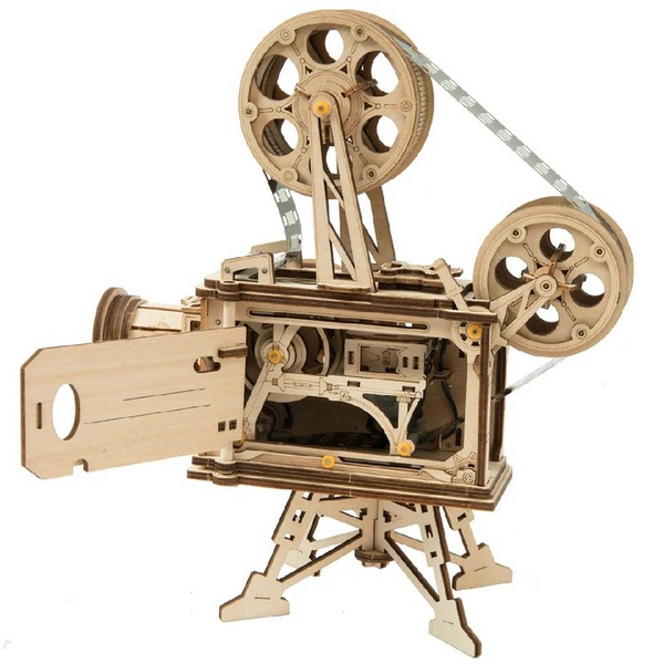 DIY 3D Wooden Puzzle Model Building Kits - Vintage Movie Projector-Vitascope, Zeppelin