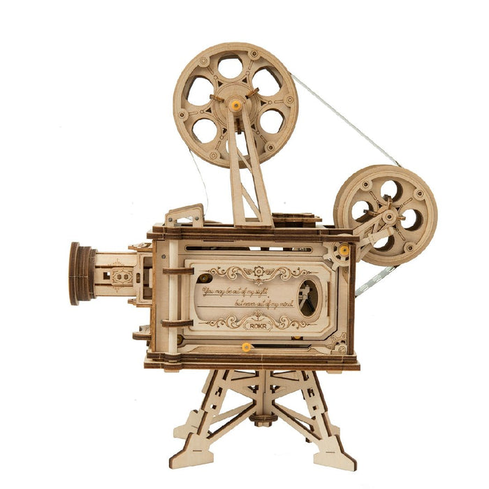 DIY 3D Wooden Puzzle Model Building Kits - Vintage Movie Projector-Vitascope, Zeppelin