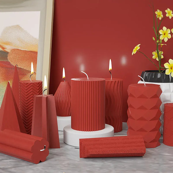 DIY Polygonal Silicone Candle Molds