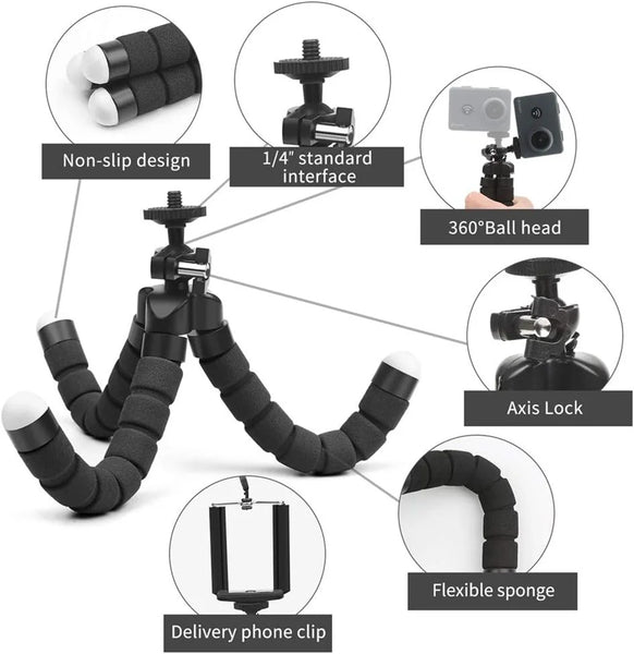 Flexible Octopus Tripod Phone Holder