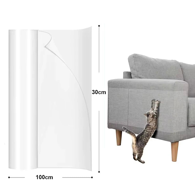 Transparent Cat Scratch Deterrent Tape Furniture Protectors Self-Adhesive
