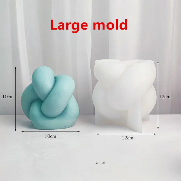 Candles silicone single thick knot molds