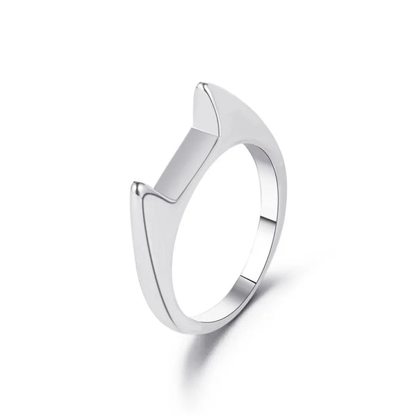 Mens and Womens Cute Alloy Cat Ear Shaped Ring Self Defense