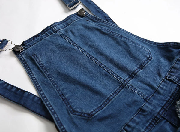 Men's Fashion Ripped Jean Overalls S-XXXL