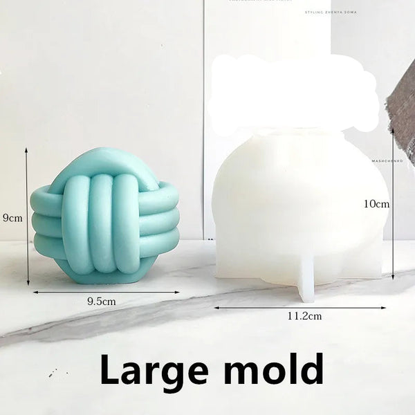 Candles silicone triple knot molds