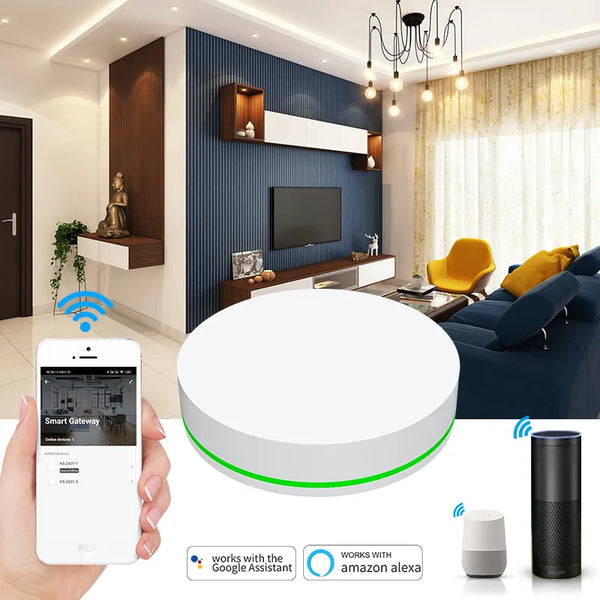 Tuya Zigbee 3.0 Wired Smart Home Bridge Smart Life App Alexa Google Apple