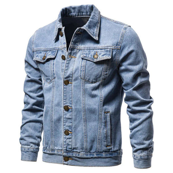 Men's Denim Jacket Slim  Light Blue