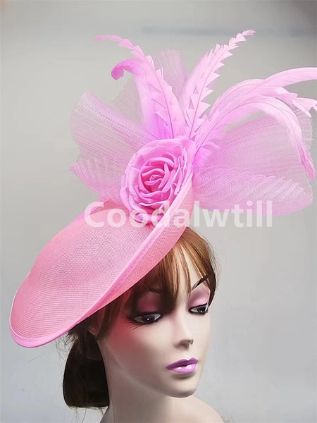 Womens Elegant Flower Fascinators