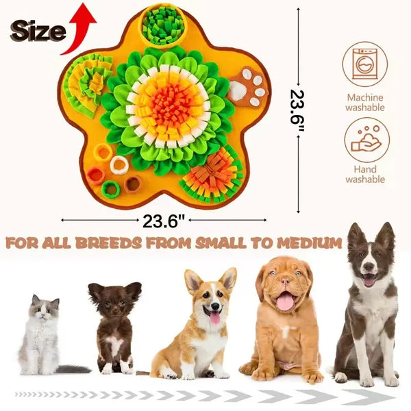 Dog & Cat Sniffing Playing Boredom Busters & Treat Dispenser