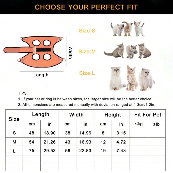 Pet Grooming Hammock, Cut Nails Give Medicine anti scratch for Cat or Dog