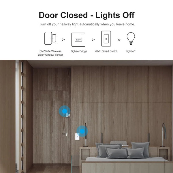 SONOFF Zigbee Smart Temperature Humidity Sensor Ewelink APP Via Alexa Google Home
