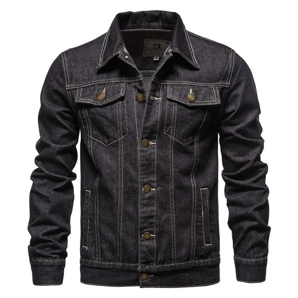 Men's Denim Jacket Slim Black