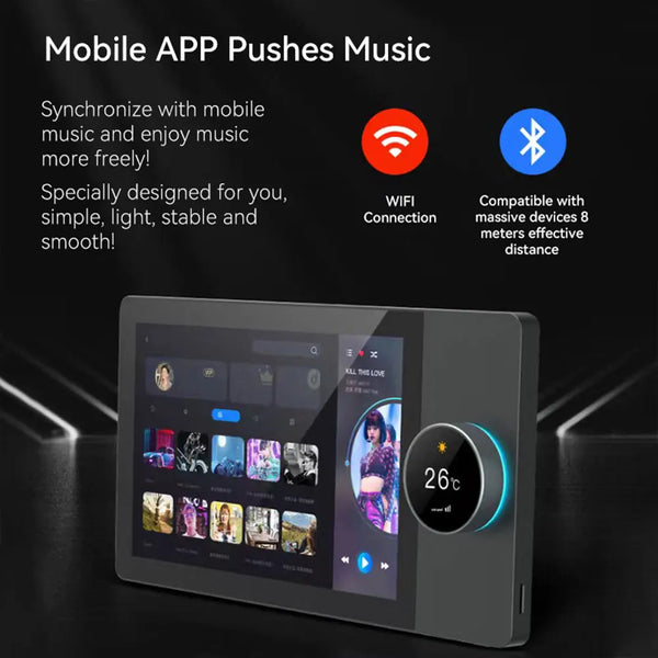 Smart Home Control Panel, 8 inch Touch Screen, Built-In Smart Life Alexia