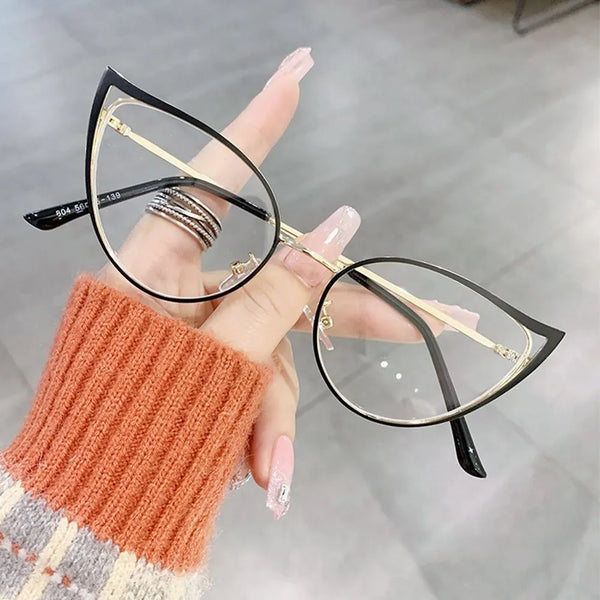 Cat Eyeglasses Black