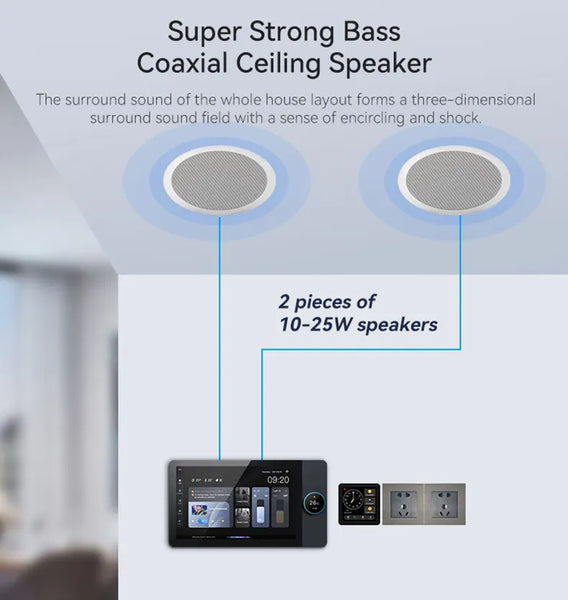 Smart Home Control Panel, 8 inch Touch Screen, Built-In Smart Life Alexia