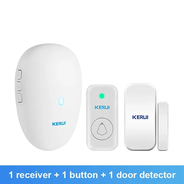 Smart Home Doorbell 1 Receiver + 1 Button + 1 Door Detector