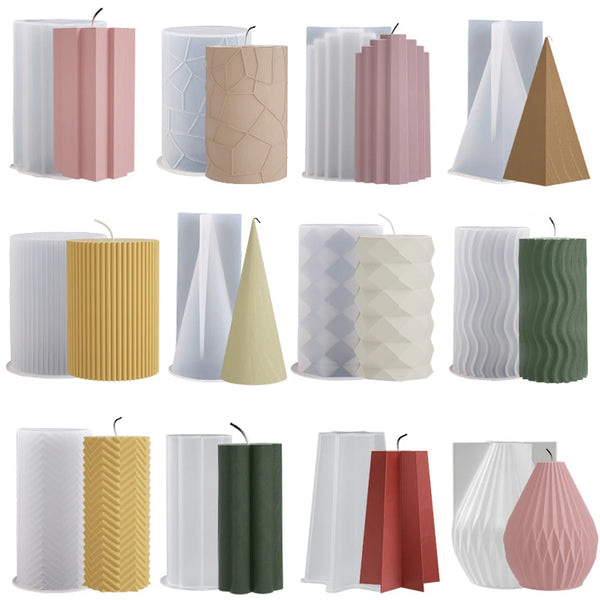 DIY Polygonal Silicone Candle Molds