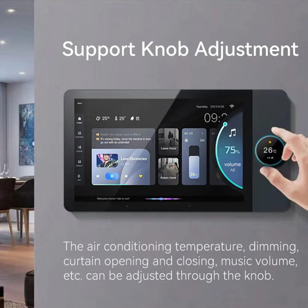 Smart Home Control Panel, 8 inch Touch Screen, Built-In Smart Life Alexia