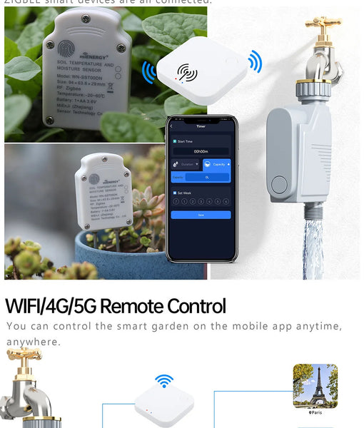Smart WIFI Garden Sprinkler Irrigation System Alexa Google Home