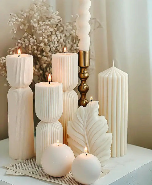 Nordic Luxury Geometric Scented Candle