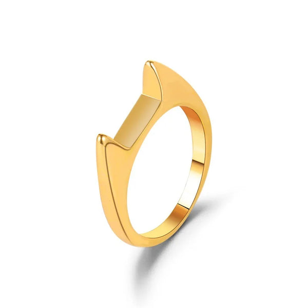 Mens and Womens Cute Alloy Cat Ear Shaped Ring Self Defense