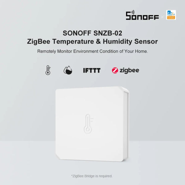 SONOFF Zigbee Smart Temperature Humidity Sensor Ewelink APP Via Alexa Google Home