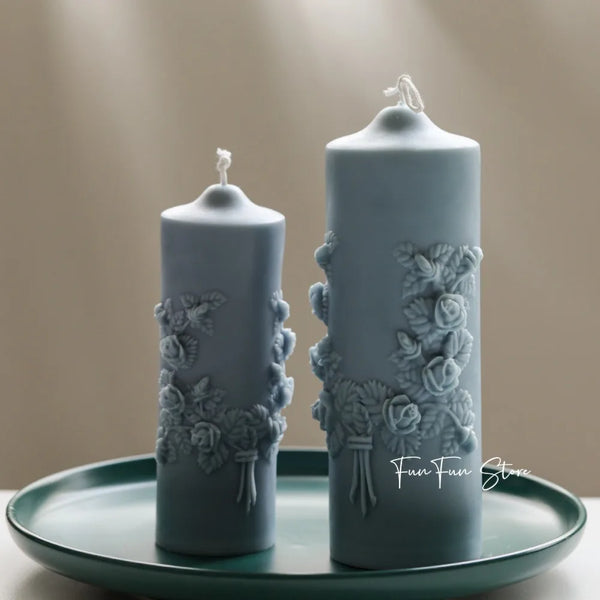 DIY Rose Bouquet Scented Silicone Candle Making Mold
