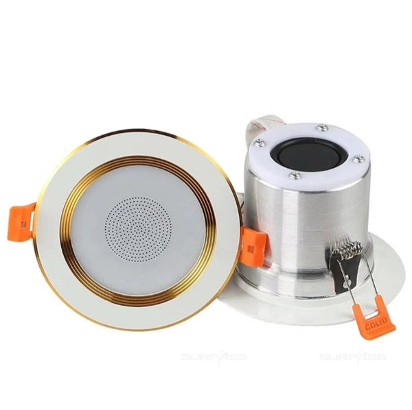 Smart Home Audio Bluetooth In-ceiling LED Speakers - Dimmable Color Changing