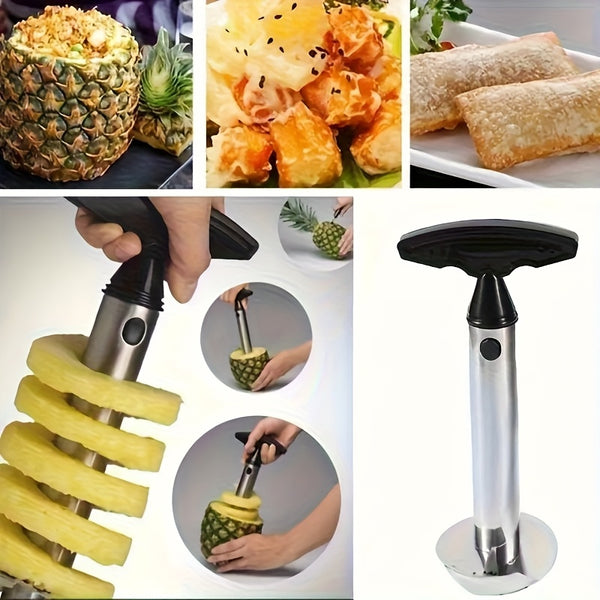 1pc Stainless Steel Pineapple Corer And Slicer, Ergonomic Comfort, Convenient for Peeling And Slicing Pineapple