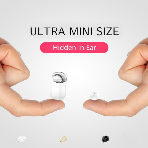 X20 Ultra Mini Wireless Single Bluetooth Earphone With Charge Case