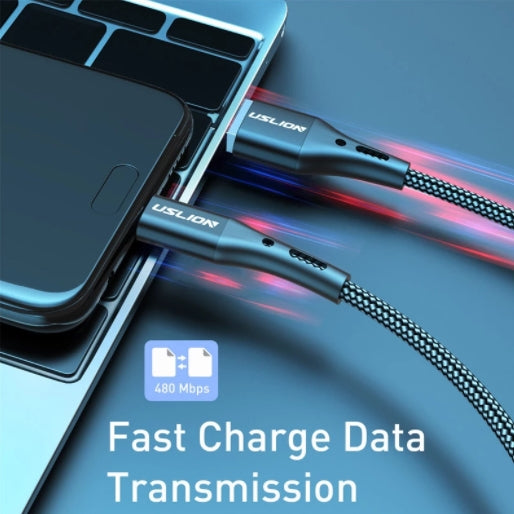 USLION 3A USB Type C Fast Charging Cable