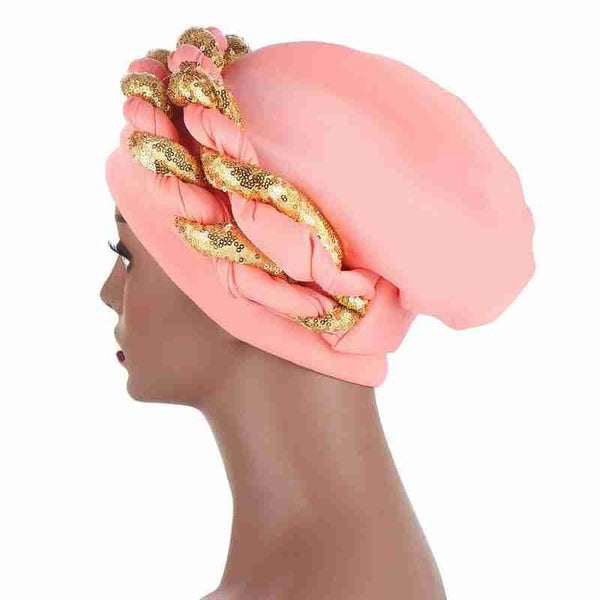 Womens African Gele Head-Wrap
