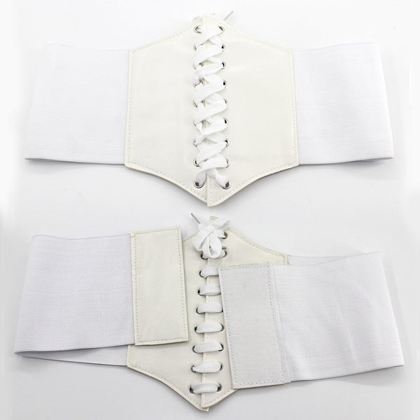 Womens Body Shapewear Pu Leather Elastic Corsets and Bustiers