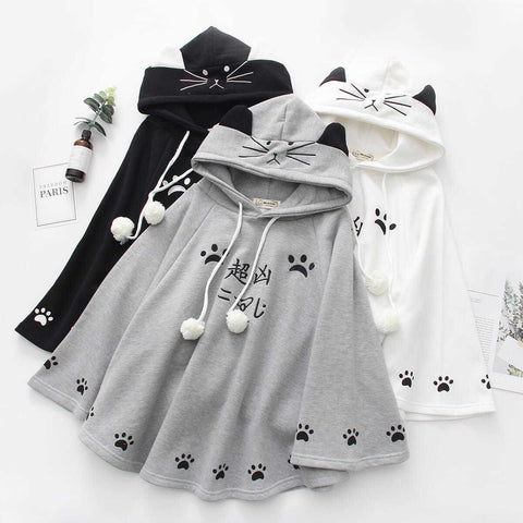 Womens Harajuku Fleece Oversized Hoodie
