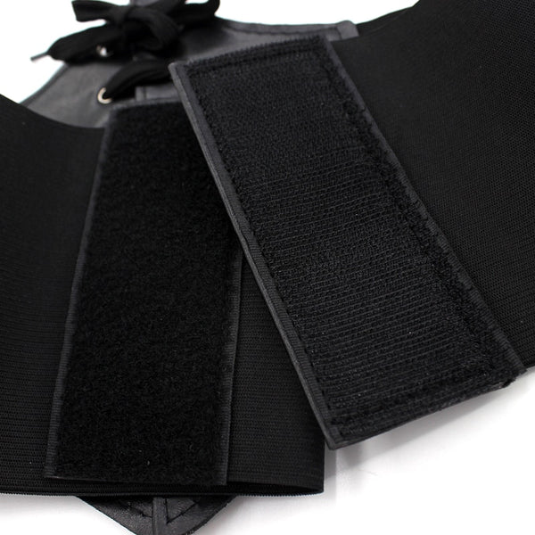 Womens Body Shapewear Pu Leather Elastic Corsets and Bustiers