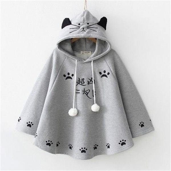 Womens Harajuku Fleece Oversized Hoodie