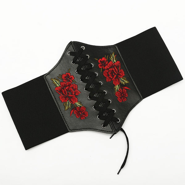 Womens Body Shapewear Pu Leather Elastic Corsets and Bustiers