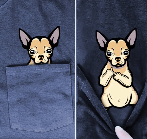 New Animal in Pocket T-shirts