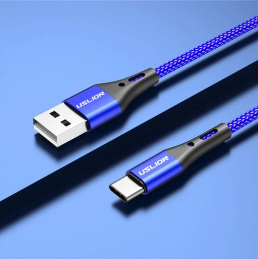 USLION 3A USB Type C Fast Charging Cable