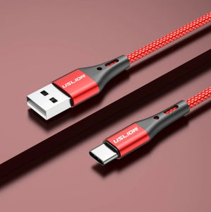 USLION 3A USB Type C Fast Charging Cable